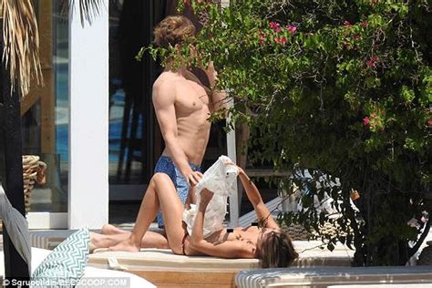 kimberley garner topless sunbathing in mykonos scandal planet