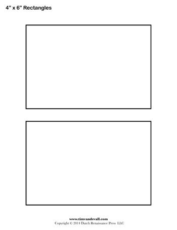 rectangle templates   tims printables