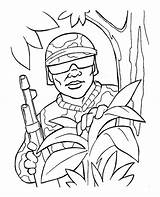 Soldier Saluting Coloring Drawing Getdrawings Pages sketch template