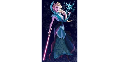 Star Wars Elsa Frozen Princesses Elsa And Anna Get