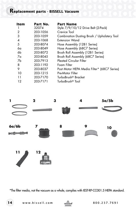 bissell powerforce compact parts diagram