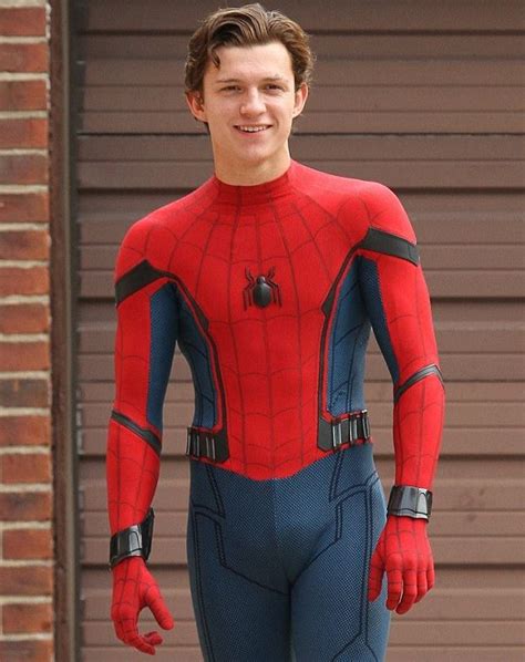 Tom Holland As Spiderman Smiling Stuarte