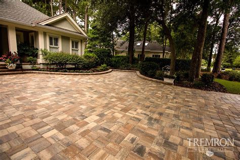 Upgrade Your Driveway With Tremron Mega Olde Towne Pavers In Sierra