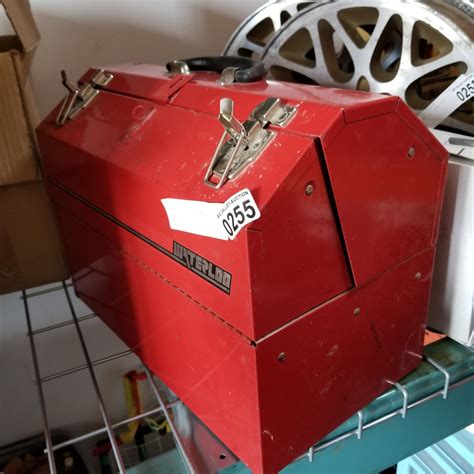 Red Waterloo Tool Box W Contents