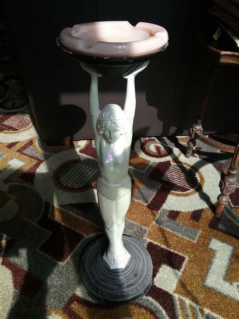 pin on art deco all types of metal used figures lamps ashtrays etc