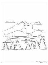 Coloring Mount Mountain Kilamanjaro Designlooter sketch template