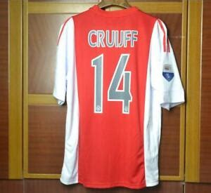 ajax retro shirt commemorative edition cruyff cruijff sizes    xl ebay