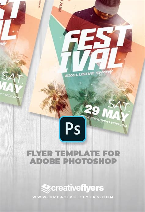 festival  psd template adobe photoshop creative flyers