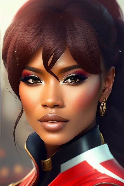 lexica show me what azelle would look like ebony beauty black beauty