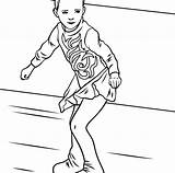 Ice Skating Coloring Pages Getcolorings Drawn Hand Getdrawings Print Color sketch template