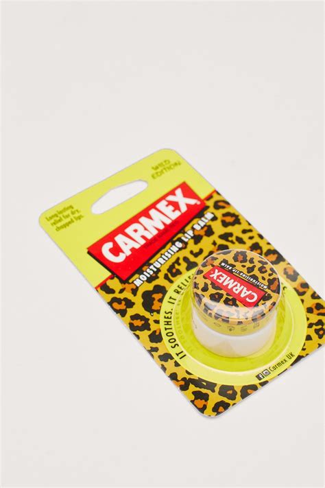 carmex leopard print moisturising lip balm nasty gal