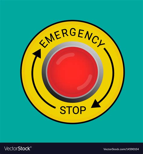emergency stop poster coretan