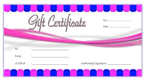 nail salon gift certificate template gift certificate template