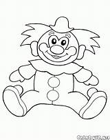 Clown Coloring Colorkid Pages Toy sketch template