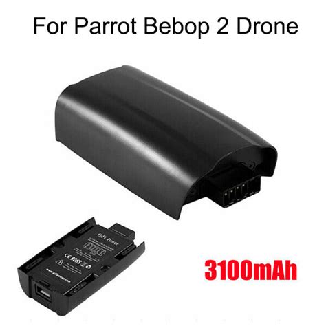 parrot bebop  rc drone spare battery mah  lipo upgrade battery ebay