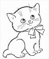 Kucing Mewarnai Diwarnai Kumpulan sketch template