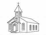 Church Coloring Wedding Drawing Pages Kids Cute Building Churches Sketch Etsy Choose Board sketch template