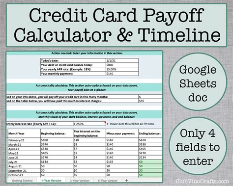 google sheets credit card payoff calculator  timeline etsy espana