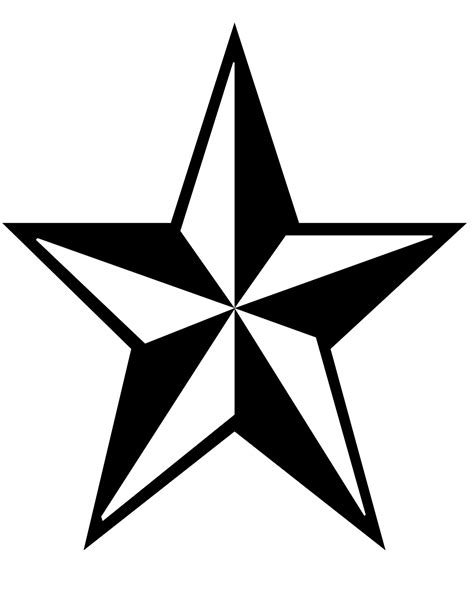 outline star clipart