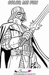 Vader Darth Jedi sketch template