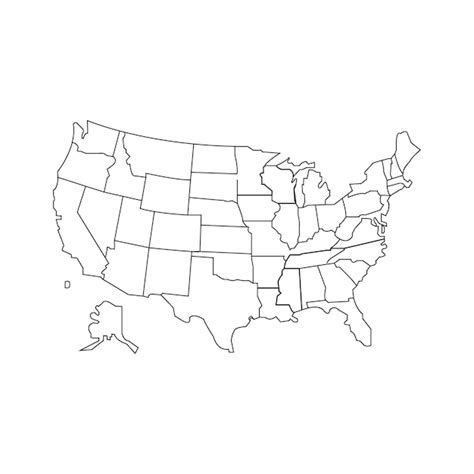premium vector united states map