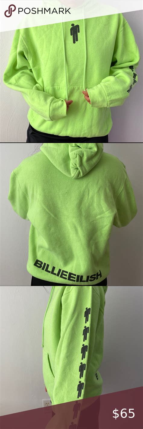 billie eilish neon green hoodie neon pullover mom hoodies green hoodie