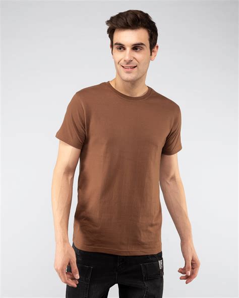 buy brown plain  sleeve  shirt  men  india  bewakoofcom