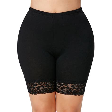 wipalo women lace safety short pants plus size 5xl anti emptied