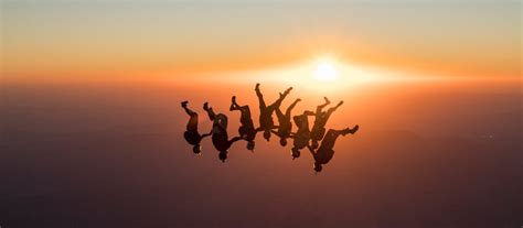 Parachute Sunset Skydiving Top 5 Bucket List Skydives Skydive Long