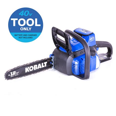 Kobalt 40 Volt Lithium Ion Li Ion 12 In Cordless Electric Chainsaw