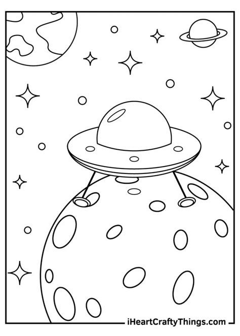 outer space coloring pages updated