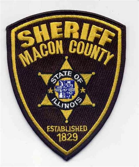 macon county illinois sheriffs patch  decatur illinois macon
