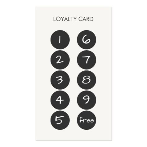 loyalty punch business card zazzle