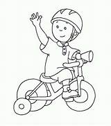 Caillou Riding Bicycle Triciclo Tricycle Kleurplaat Fietsen Driewieler Gratuit Fiets Kleurplaten Designlooter Inspirant Xcolorings 4kids Coloringsun sketch template