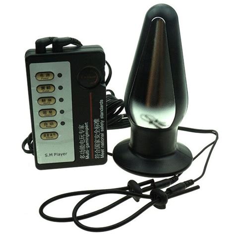 Electro Shock Kit Big Anal Plug Cock Ring Electro Penis Stimulation