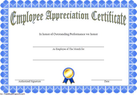 employee appreciation card template