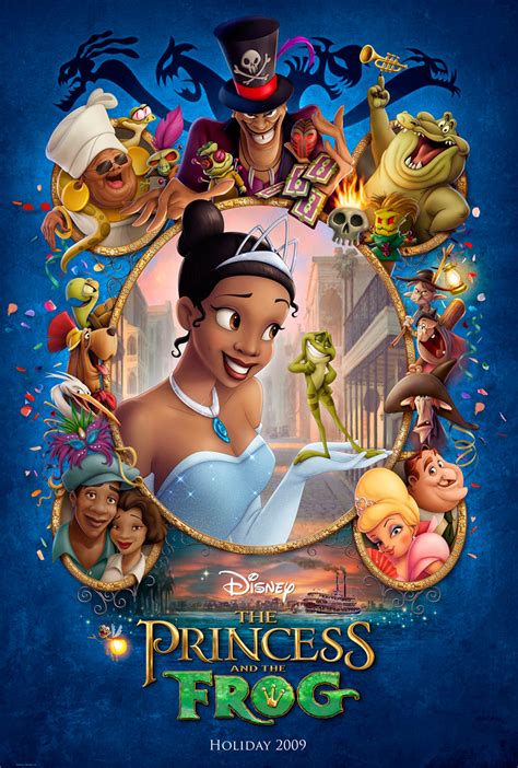 disney s princess and the frog movie poster desktop wallpaper