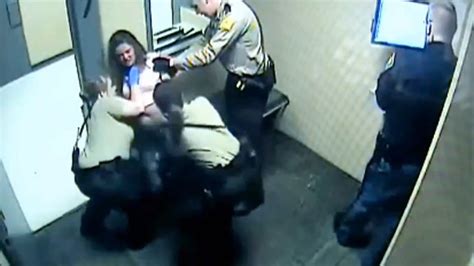 police forcibly strip lock up pepper spray indiana woman