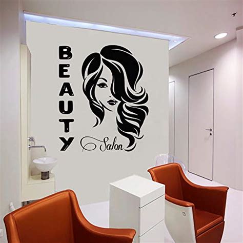 Beauty Salon Woman Face Hair Salon Style Nail Salon Wall