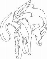 Suicune Pokemon Line Coloring Deviantart Pages Drawing Drawings Lineart Draw Book Entei sketch template