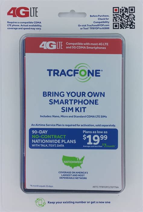 Tracfone Verizon 3g 4g Lte Activation Sim Card Kit Standard Micro