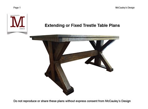 extendingfixed trestle table plans trestle table plans