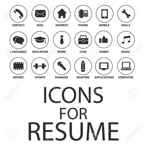resume icon vector   icons library