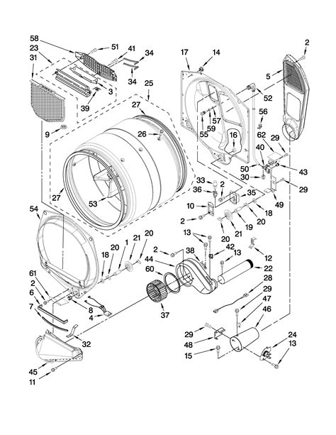 kenmore elite  dryer parts diagram reviewmotorsco
