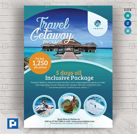 travel services flyer psdpixel