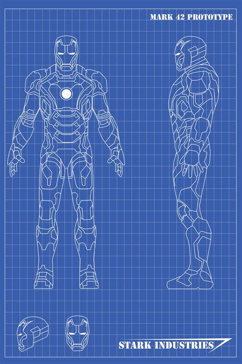 iron man blueprints mk  nickgonzalesdeviantartcom  atdeviantart