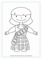 Pages Scottish Colouring Getdrawings Coloring sketch template
