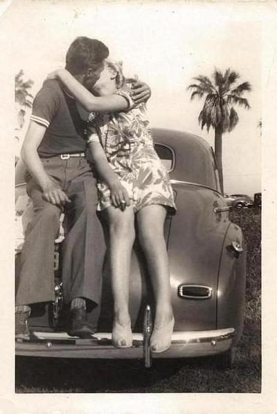 A Kissing Couple Circa The 1940s Love This How About