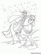 Frozen Elsa Arendelle Cold Ausmalbild Ausmalen Colorkid Freddo Pobarvanka Neiges Reine Olaf Serce Reino Hielo Kristoff Pferde Fría Corazón Kolorowanki sketch template