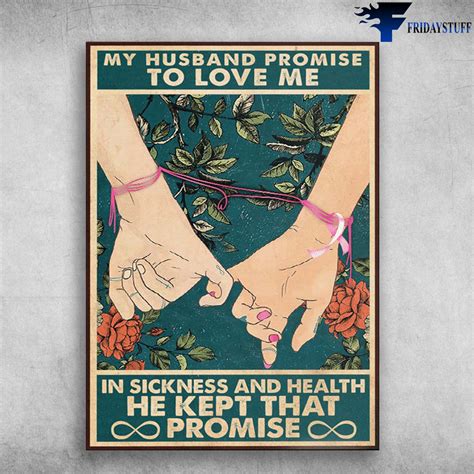 promise  husband promise  love   sickness  health